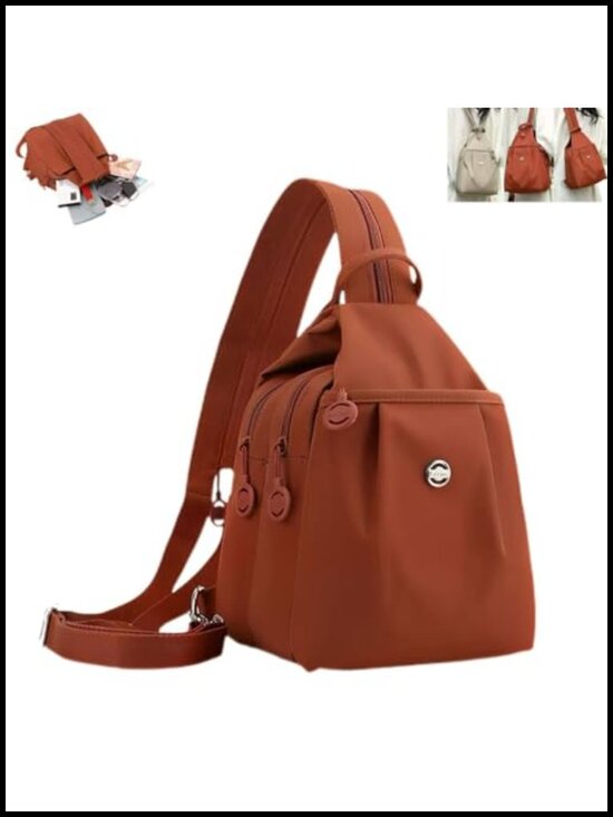 3-in-1 Convertible Backpack Purse Waterproof Oxford Fabric Anti-Theft Travel